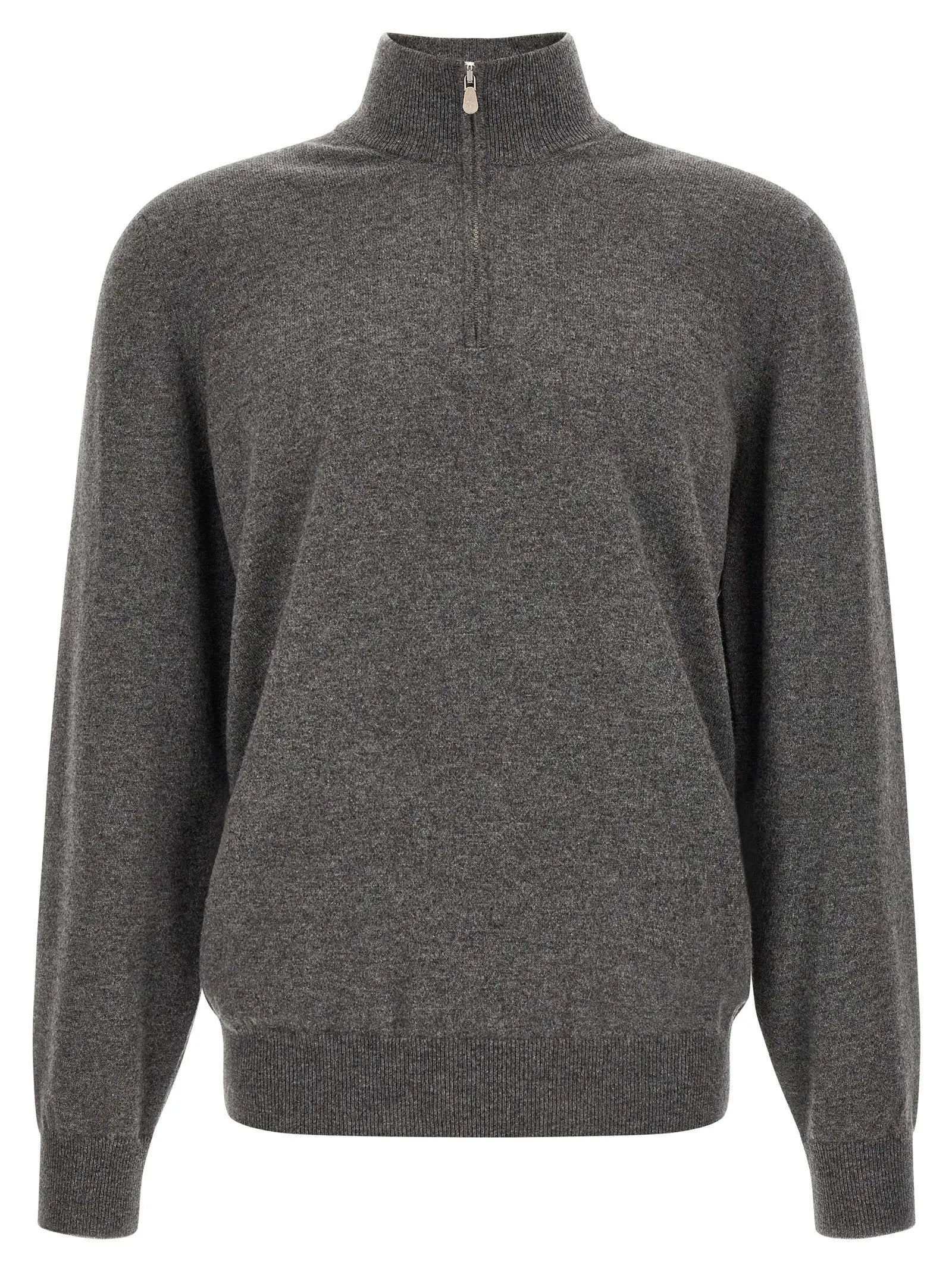 Brunello Cucinelli Gray Cashmere Cardigan
