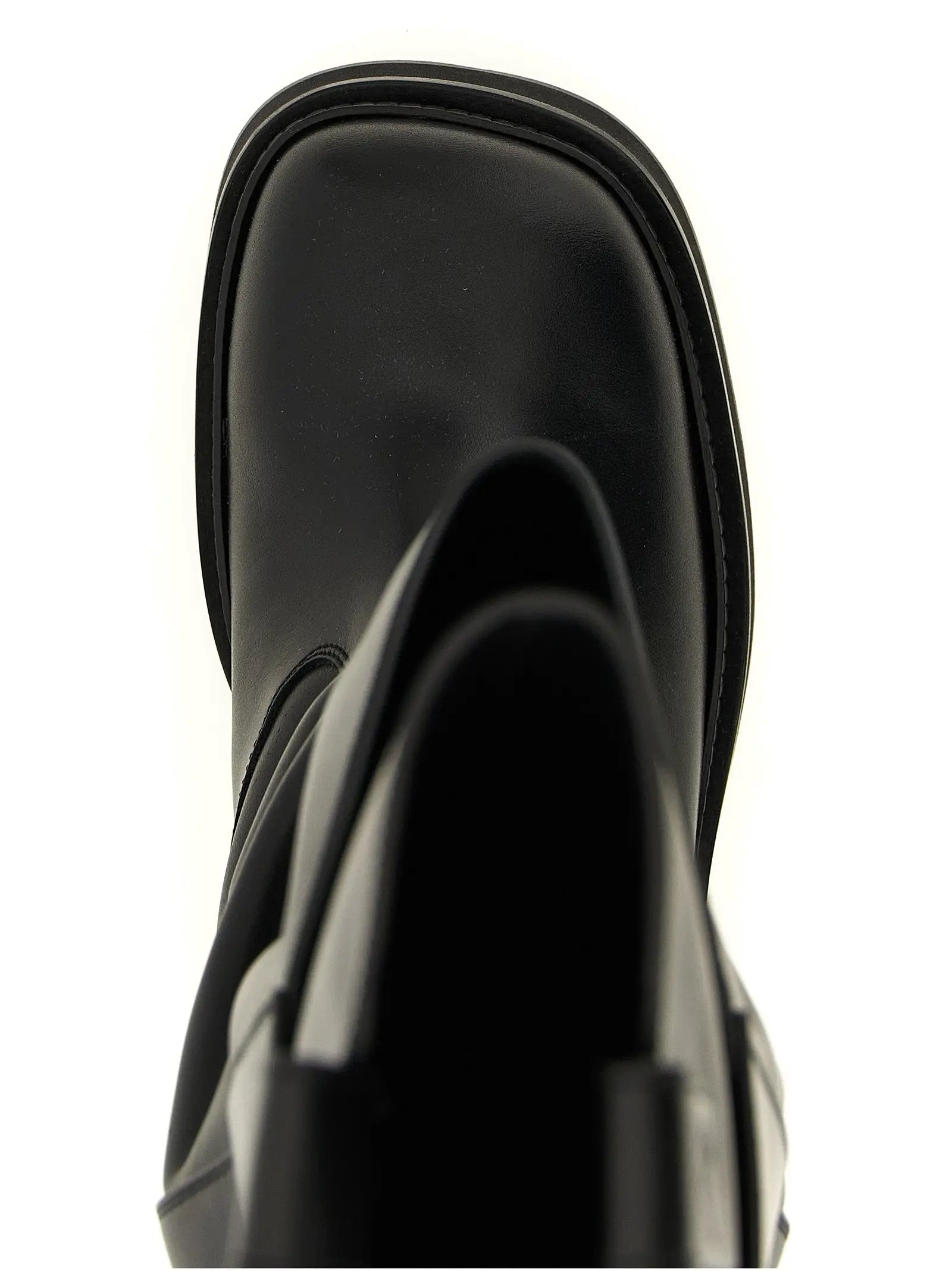 Bottes hautes The Attico en veau noir