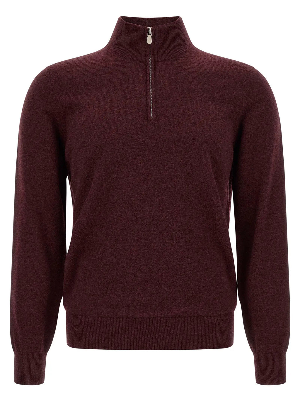Brunello Cucinelli Bordeaux Cashmere Cardigan