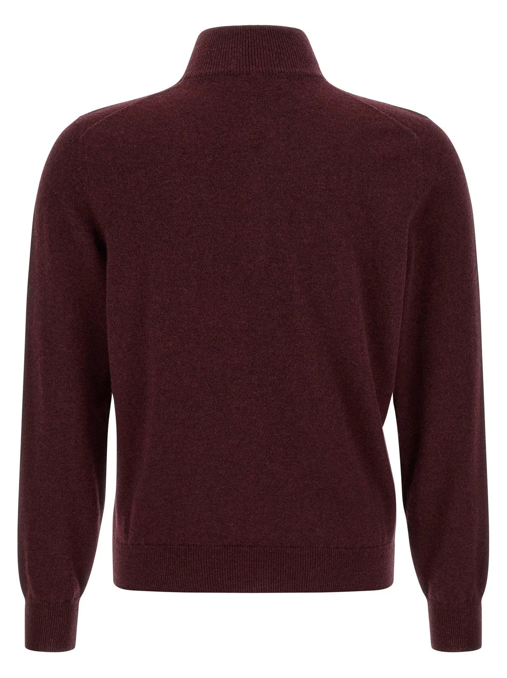 Brunello Cucinelli Bordeaux Cashmere Cardigan