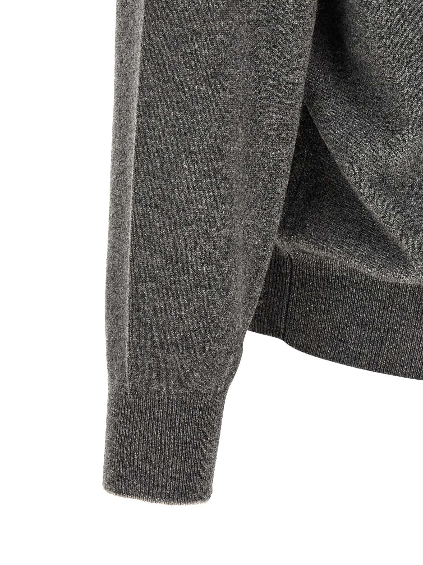 Brunello Cucinelli Gray Cashmere Cardigan