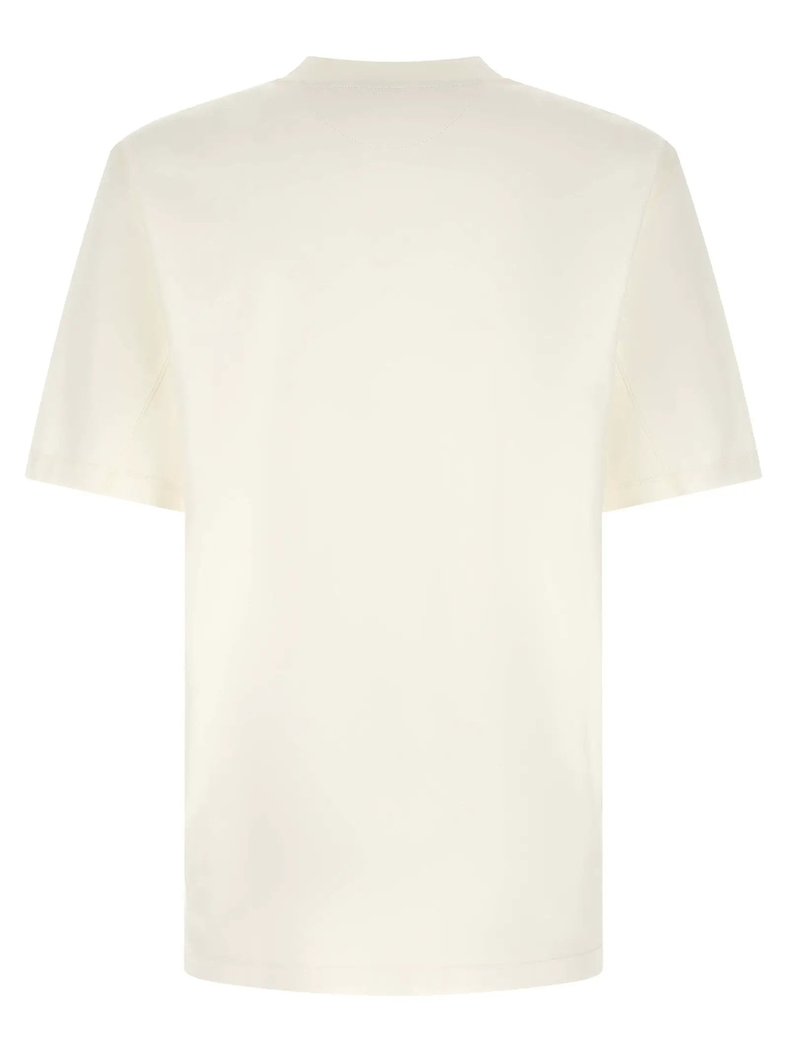 T-shirt en coton blanc Brunello Cucinelli