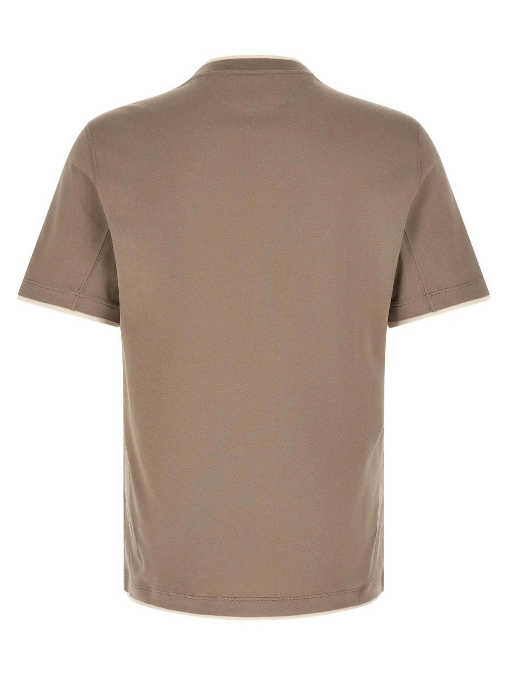 Brunello Cucinelli Gray Cotton T-Shirt