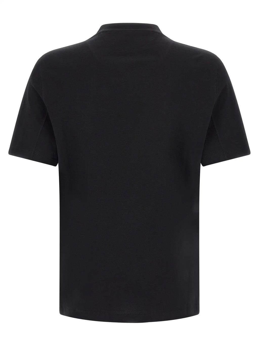 Brunello Cucinelli Black Cotton T-Shirt