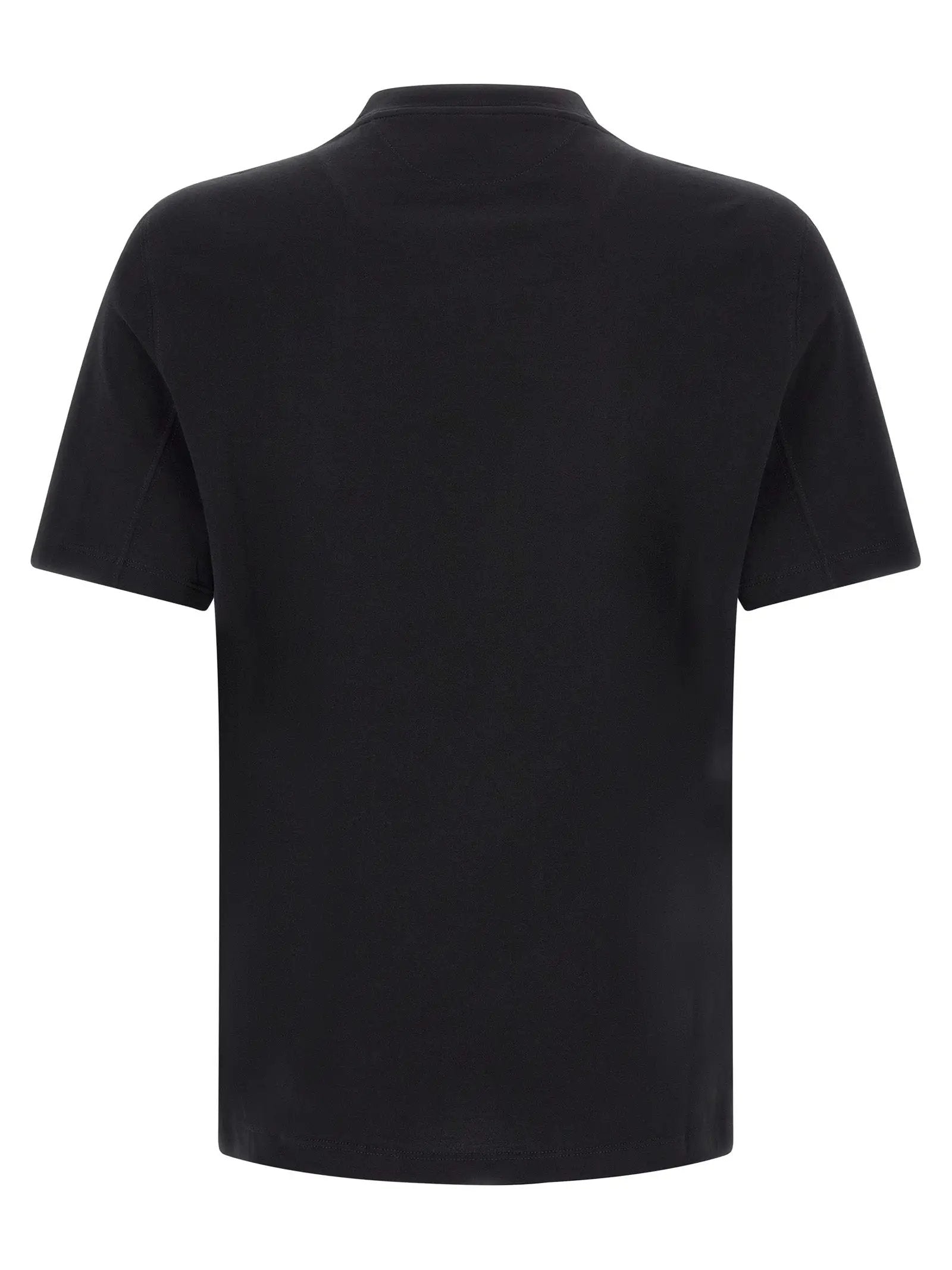 Brunello Cucinelli Black Cotton T-Shirt