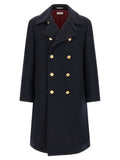 Brunello Cucinelli Blue Cashmere Coat