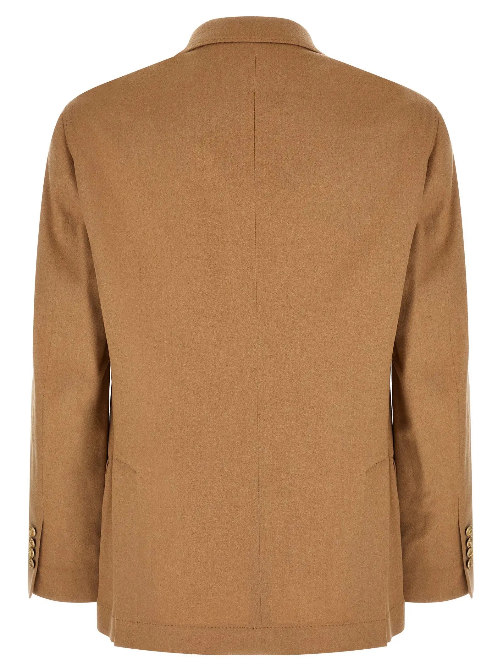 Brunello Cucinelli Beige Camel Hair  Blazer