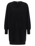 Brunello Cucinelli Black Virgin Wool Short Dress