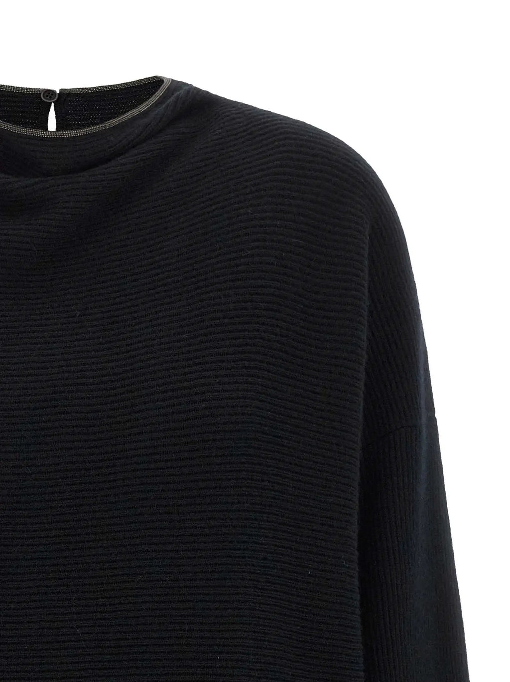 Brunello Cucinelli Black Virgin Wool Short Dress