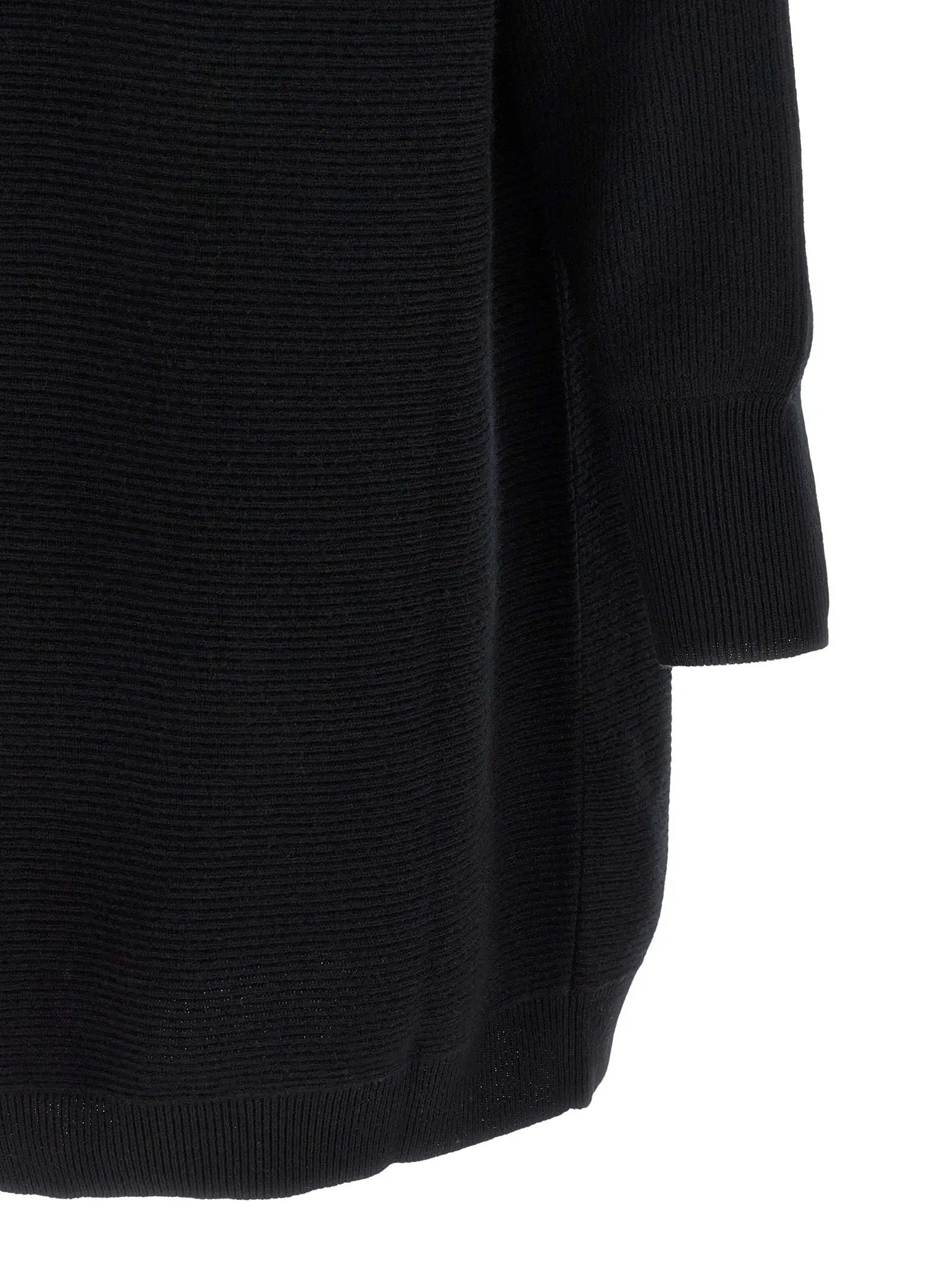 Brunello Cucinelli Black Virgin Wool Short Dress