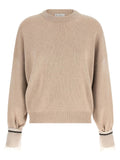 Cardigan Brunello Cucinelli en cachemire beige