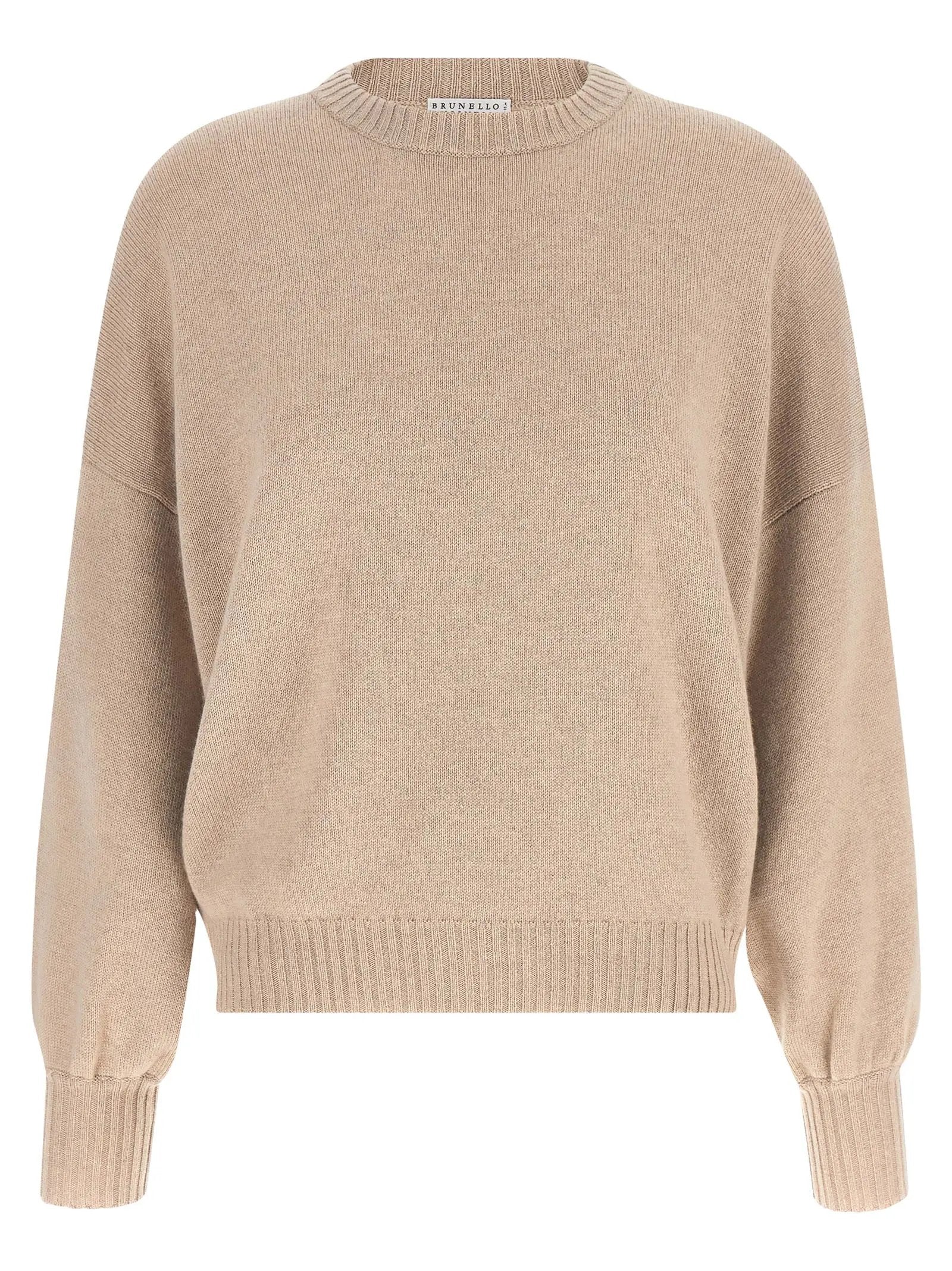 Cardigan Brunello Cucinelli en cachemire beige