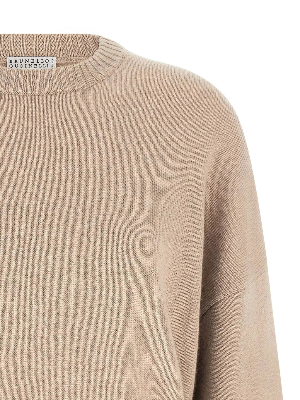 Cardigan Brunello Cucinelli en cachemire beige