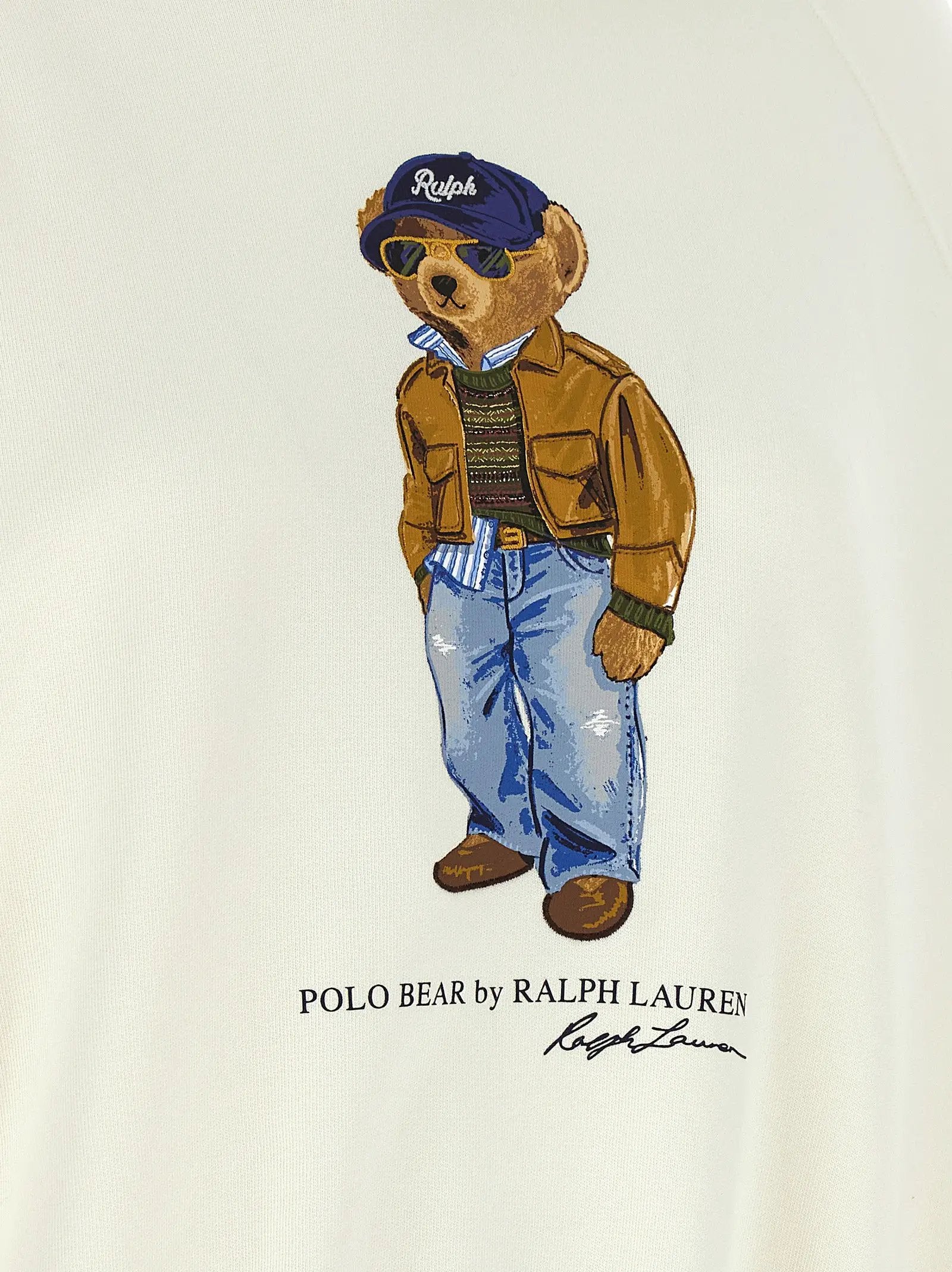 Polo Ralph Lauren White Cotton Sweatshirt