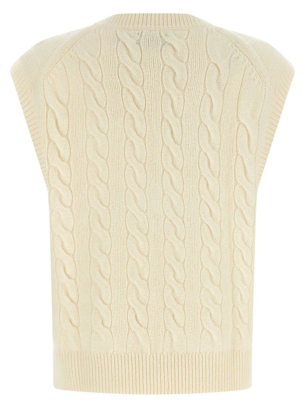 Polo Ralph Lauren White Wool Sleeveless Jacket