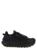 Moncler Black Leather Athletic Sneakers