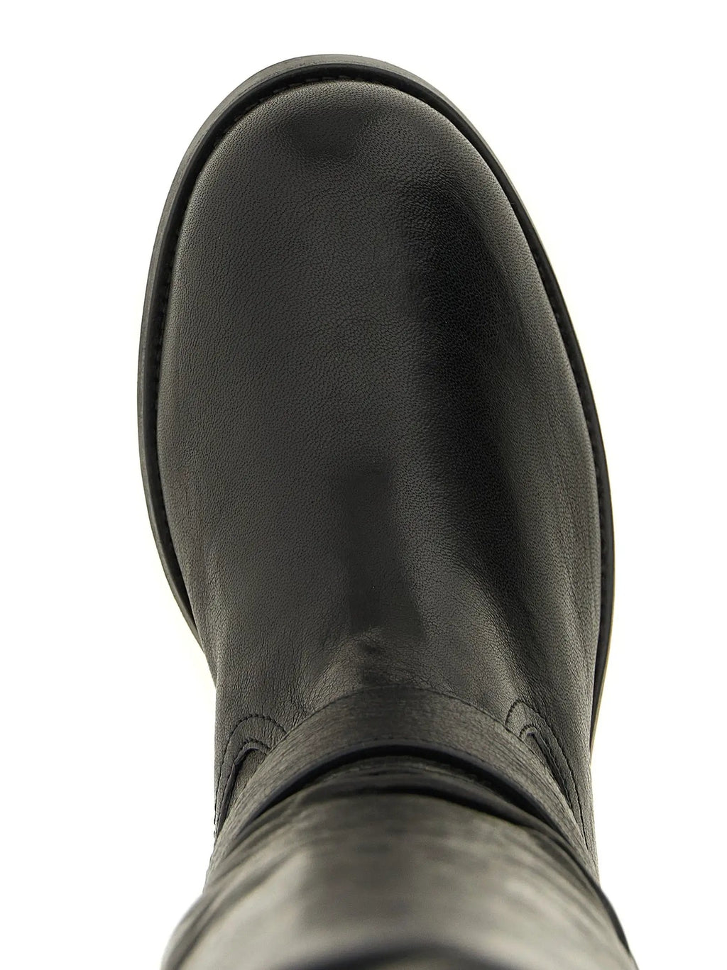 Bottes Jimmy Choo en cuir noir au-dessus du genou