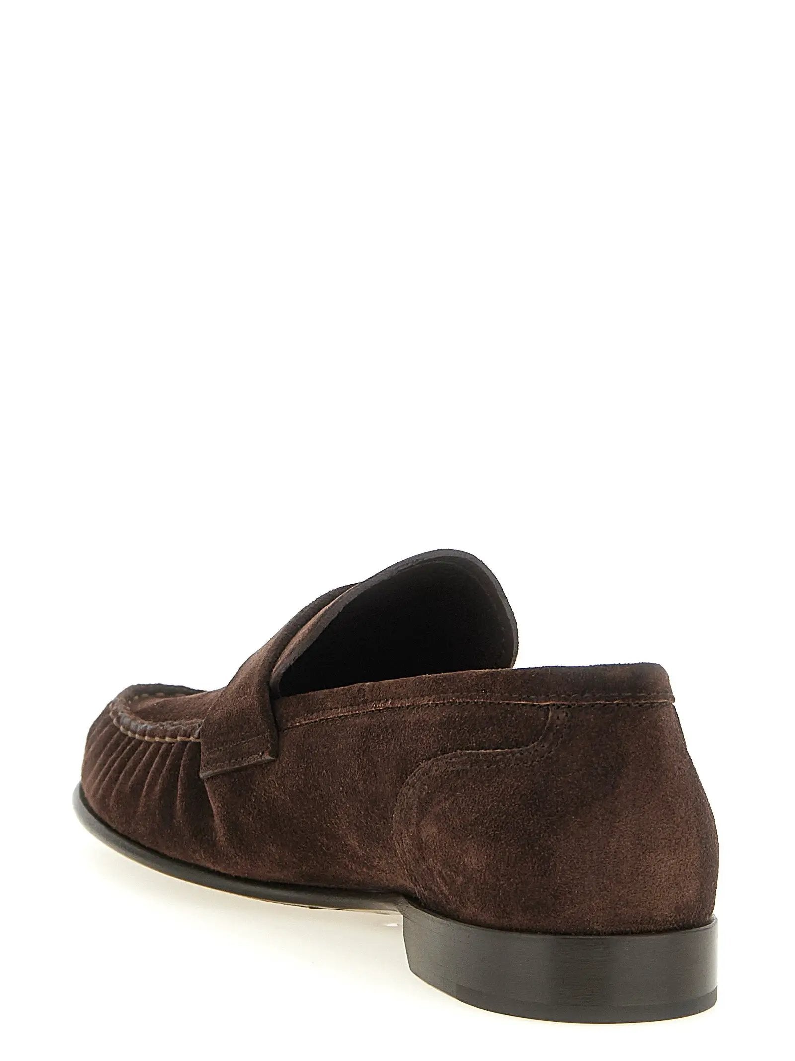 Mocassins à enfiler en cuir marron Jimmy Choo
