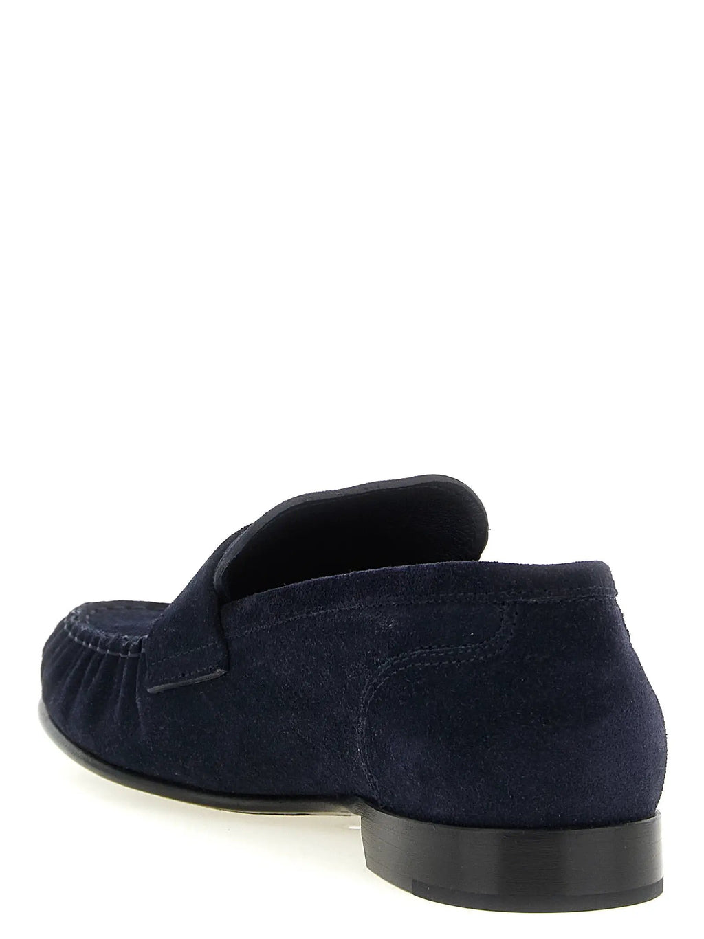 Mocassins à enfiler en cuir bleu Jimmy Choo