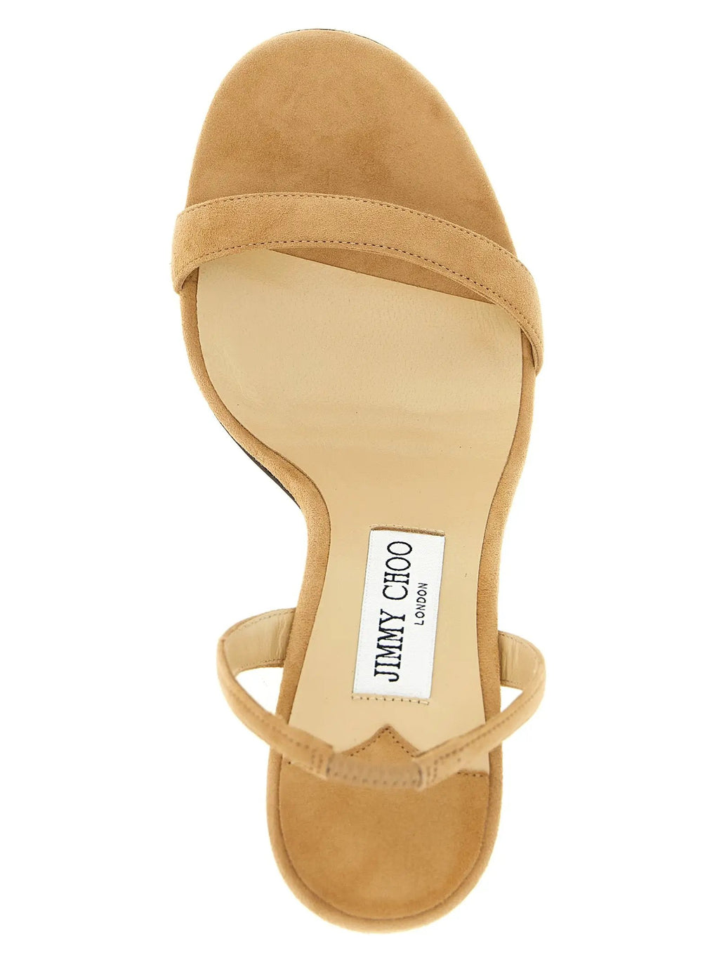 Sandales Jimmy Choo en cuir beige à talon aiguille