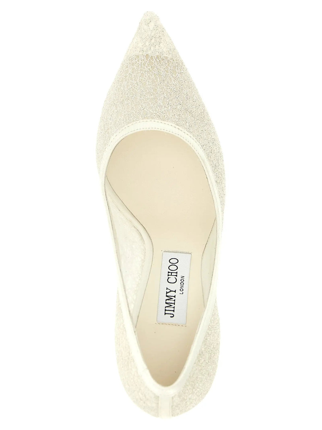 Escarpins à talon haut Jimmy Choo en Tencel blanc
