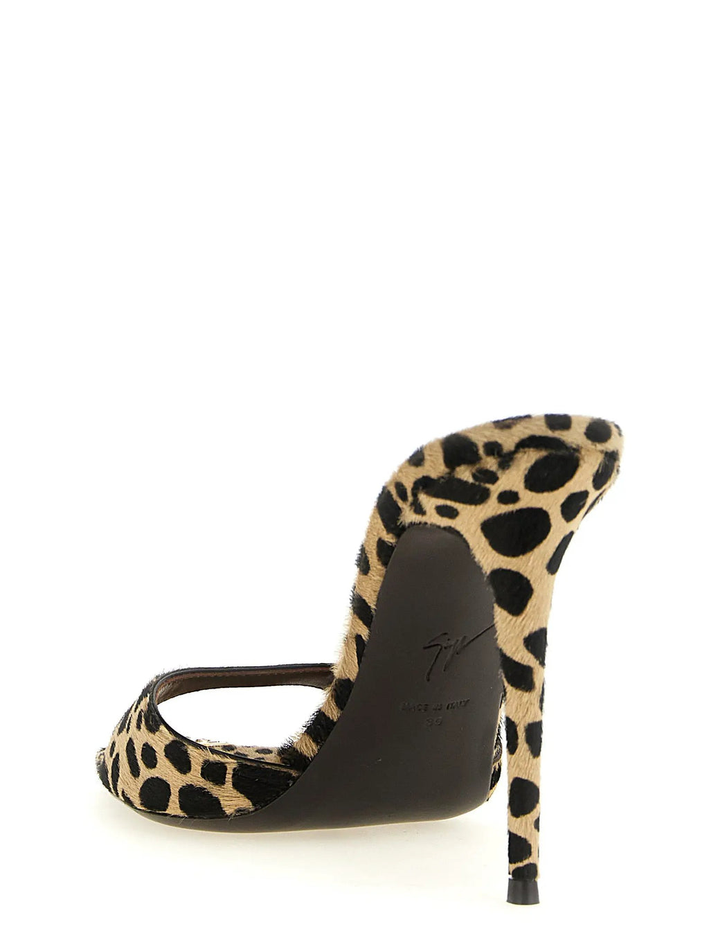 Sandales à talon aiguille Giuseppe Zanotti en cuir de veau multicolore