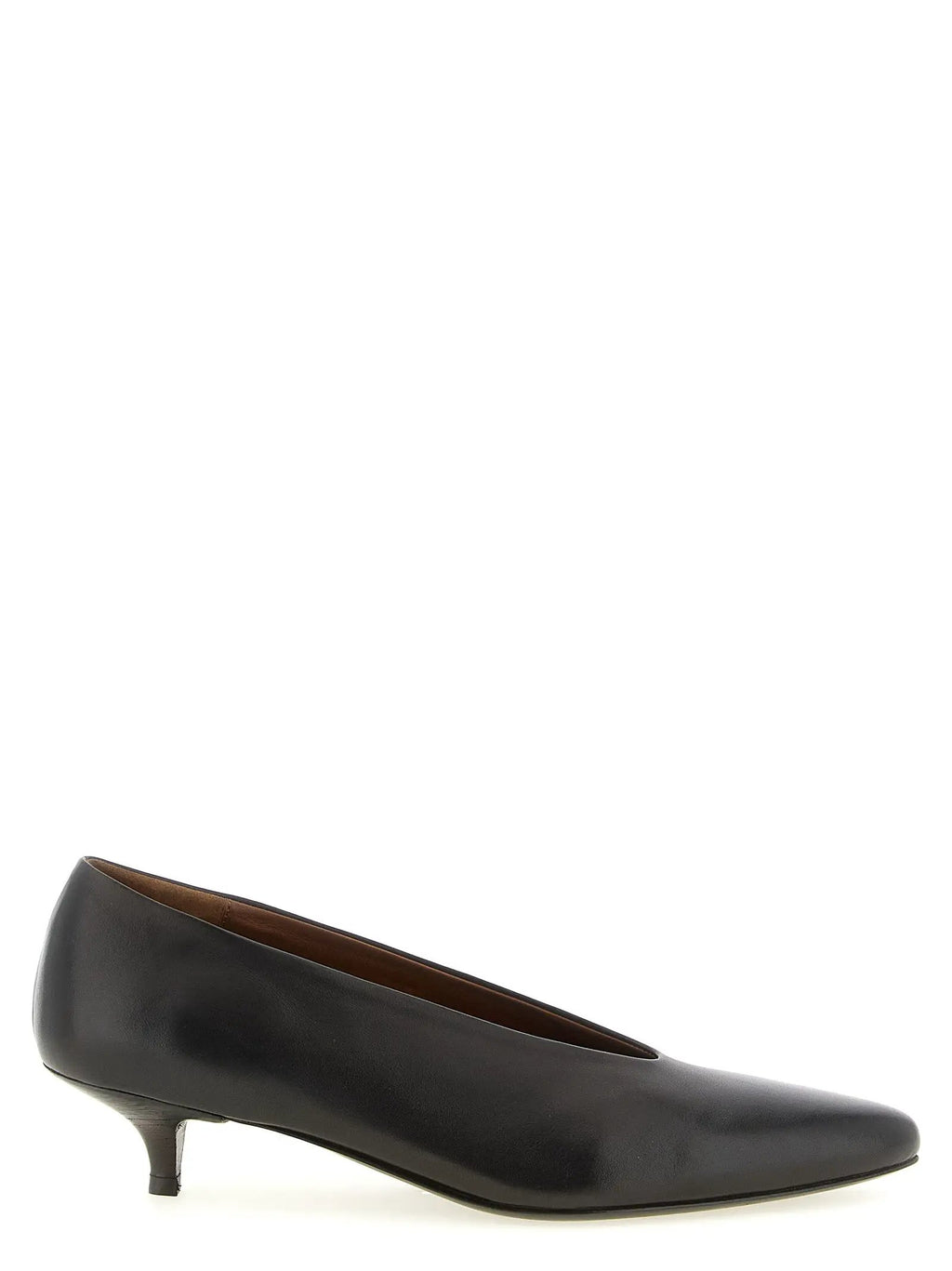 Escarpins Marsell en veau marron à talon mi-haut