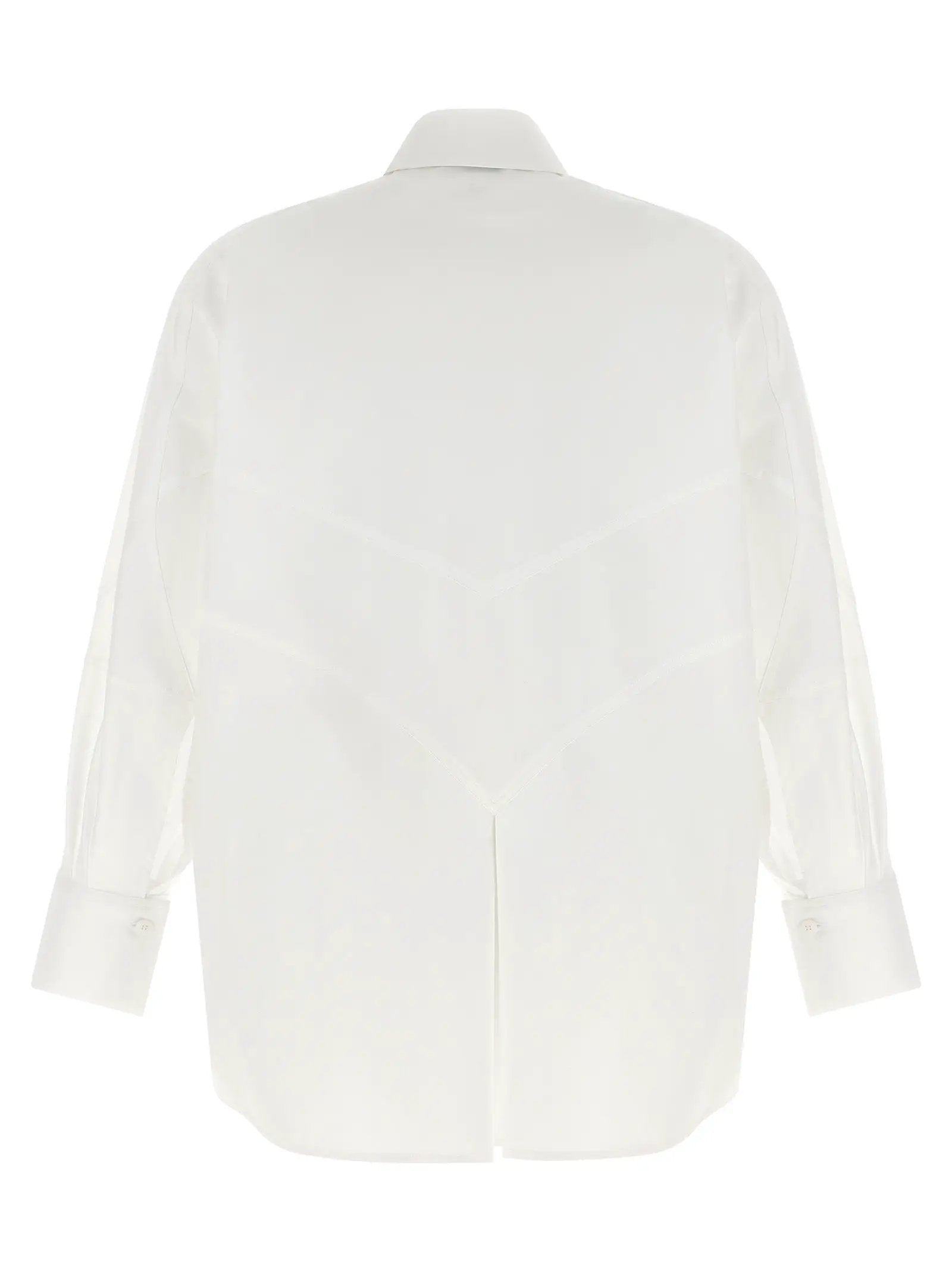 The Attico White Cotton Blouse