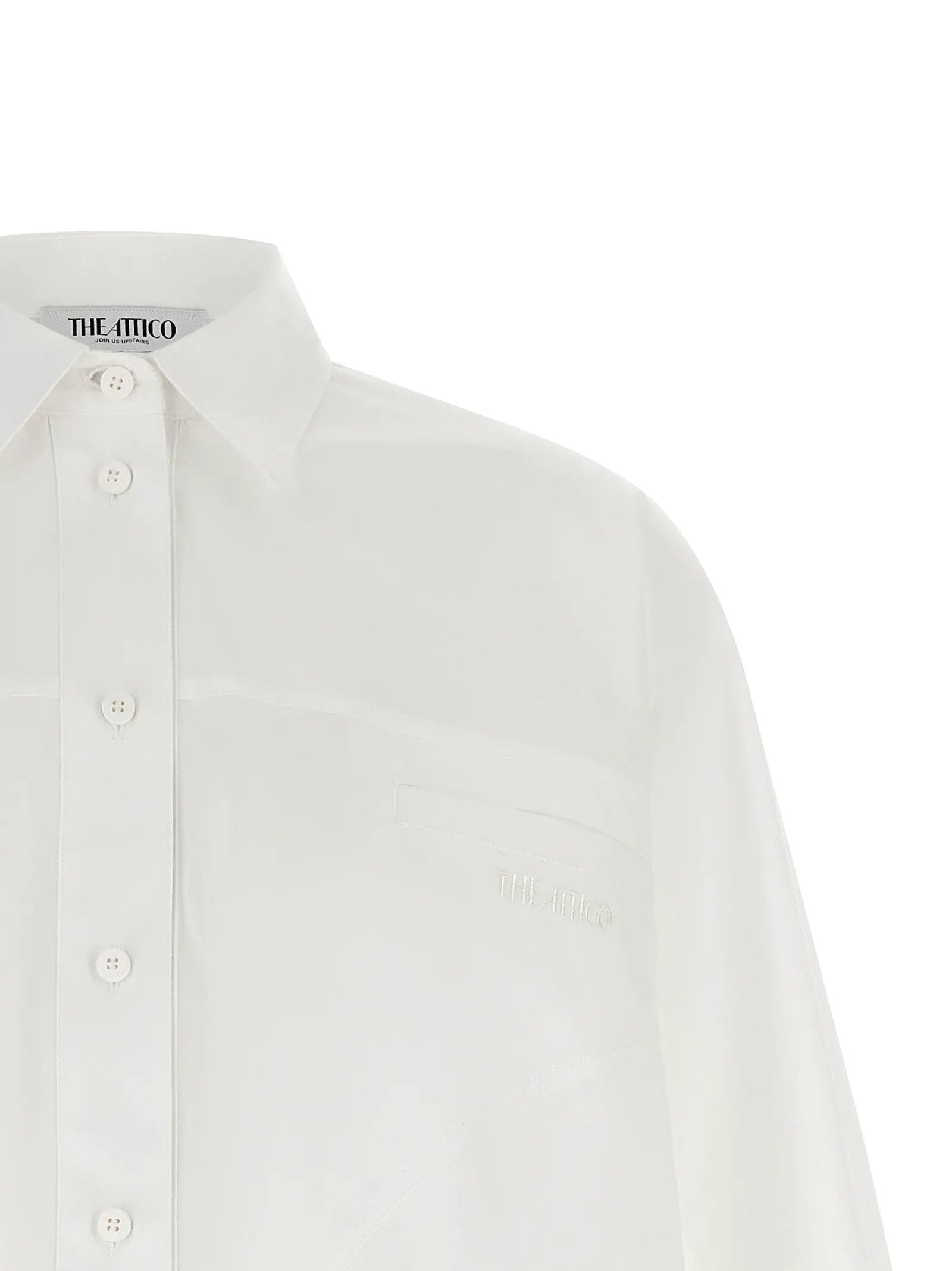 The Attico White Cotton Blouse