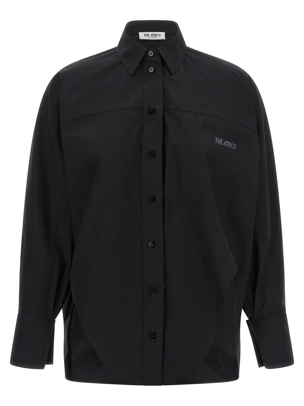 The Attico Black Cotton Blouse