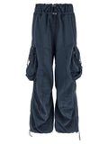 The Attico Blue Cotton Cargo Pants