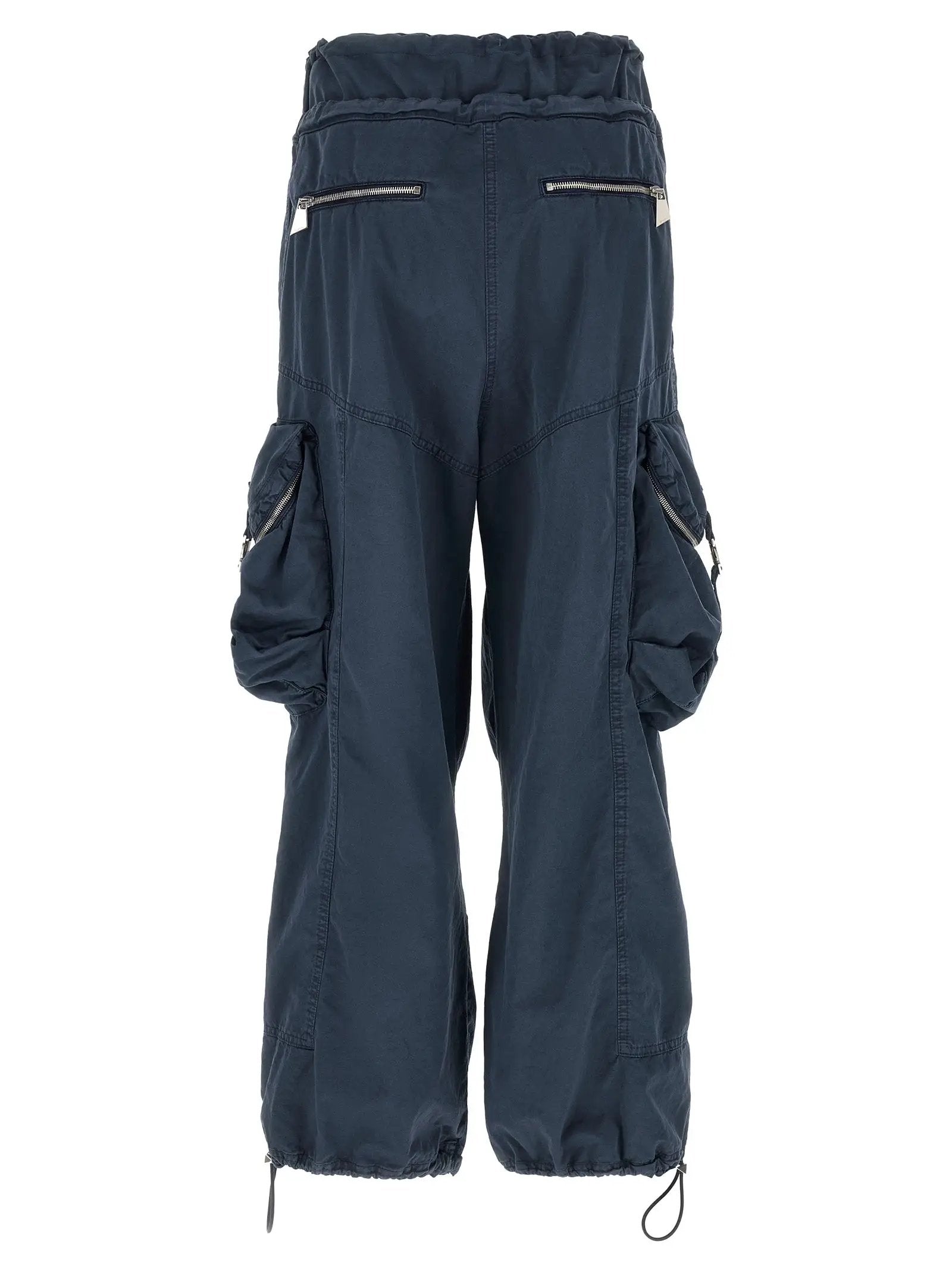 The Attico Blue Cotton Cargo Pants