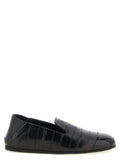 Giuseppe Zanotti Black Leather Slip-On Loafers