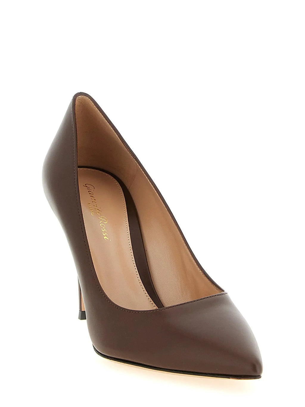 Escarpins Gianvito Rossi en cuir de veau marron à talons hauts