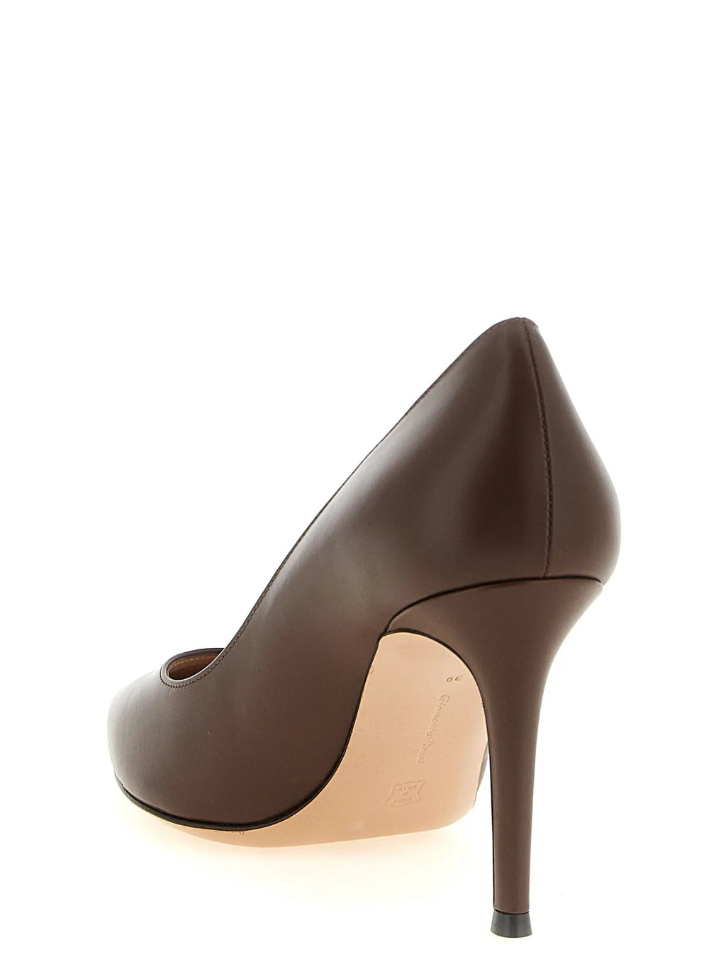 Escarpins Gianvito Rossi en cuir de veau marron à talons hauts