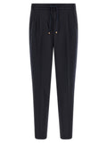 Brunello Cucinelli Blue Virgin Wool Casual Pants