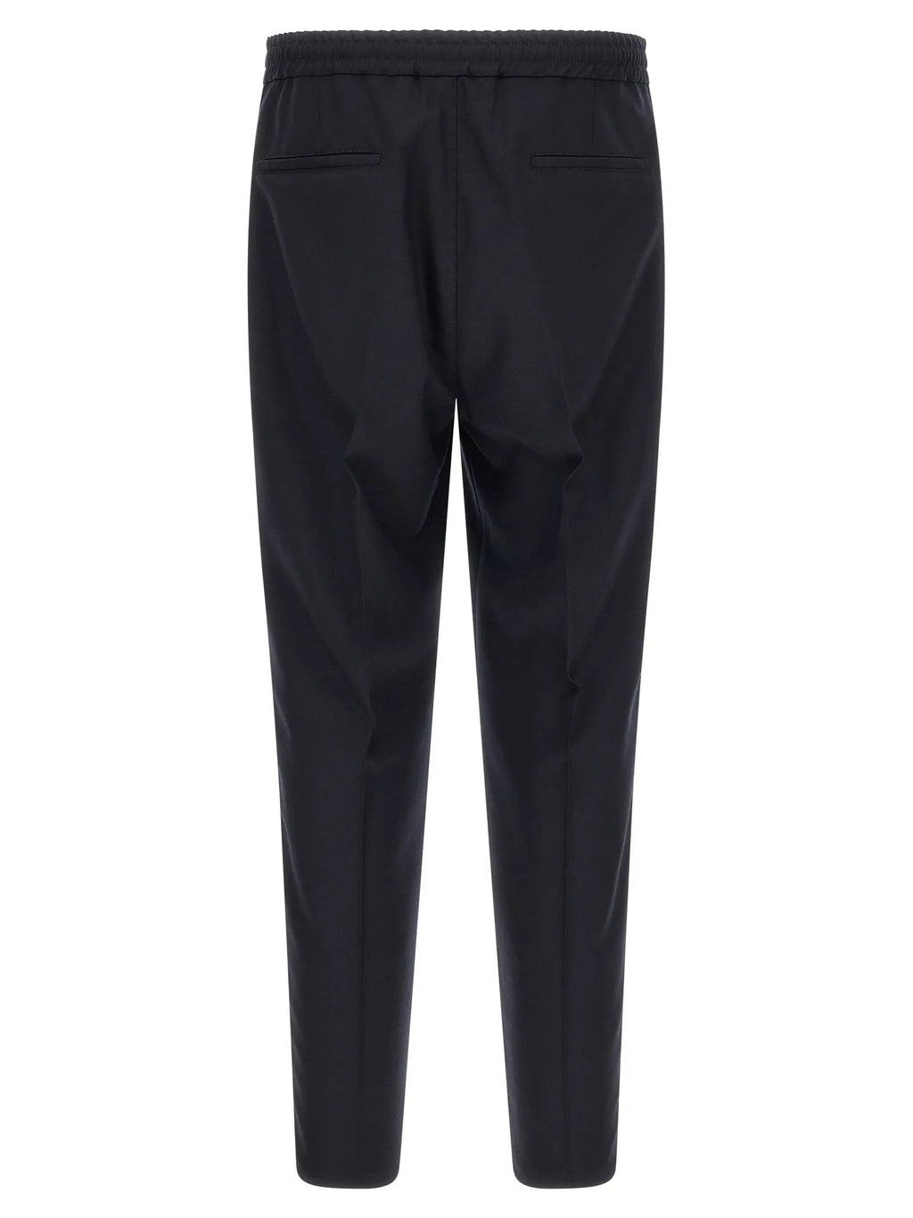 Brunello Cucinelli Blue Virgin Wool Casual Pants