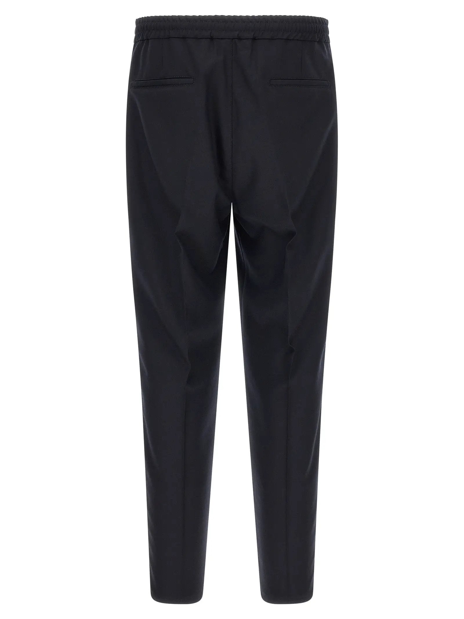 Brunello Cucinelli Blue Virgin Wool Casual Pants