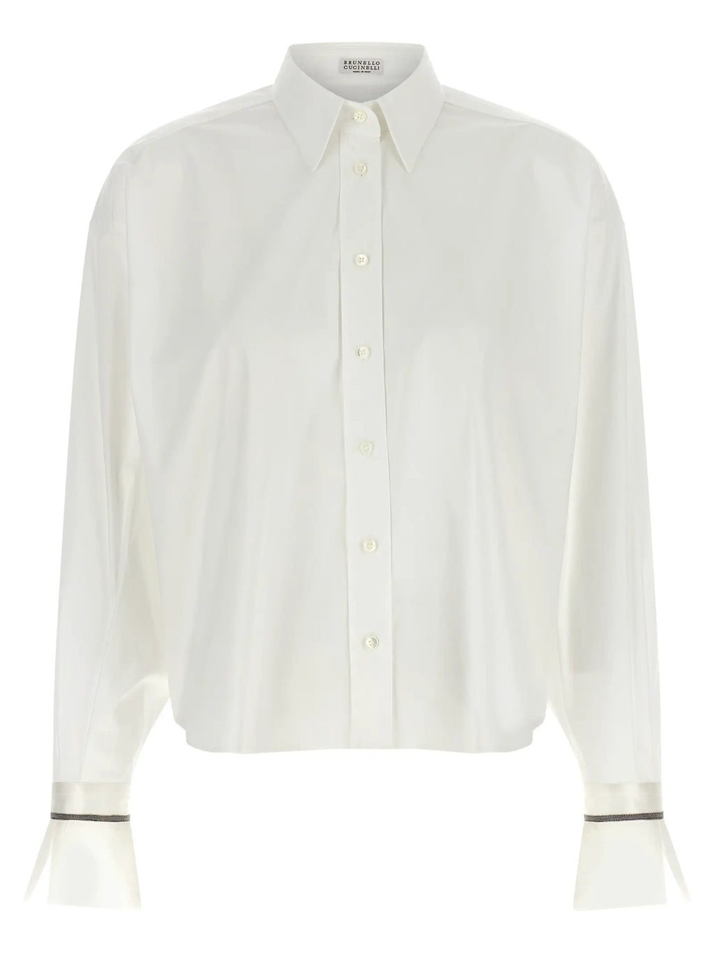 Brunello Cucinelli White Cotton Blouse
