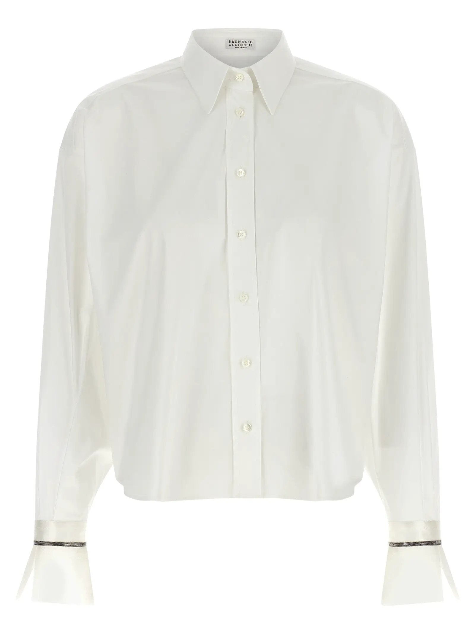 Brunello Cucinelli White Cotton Blouse