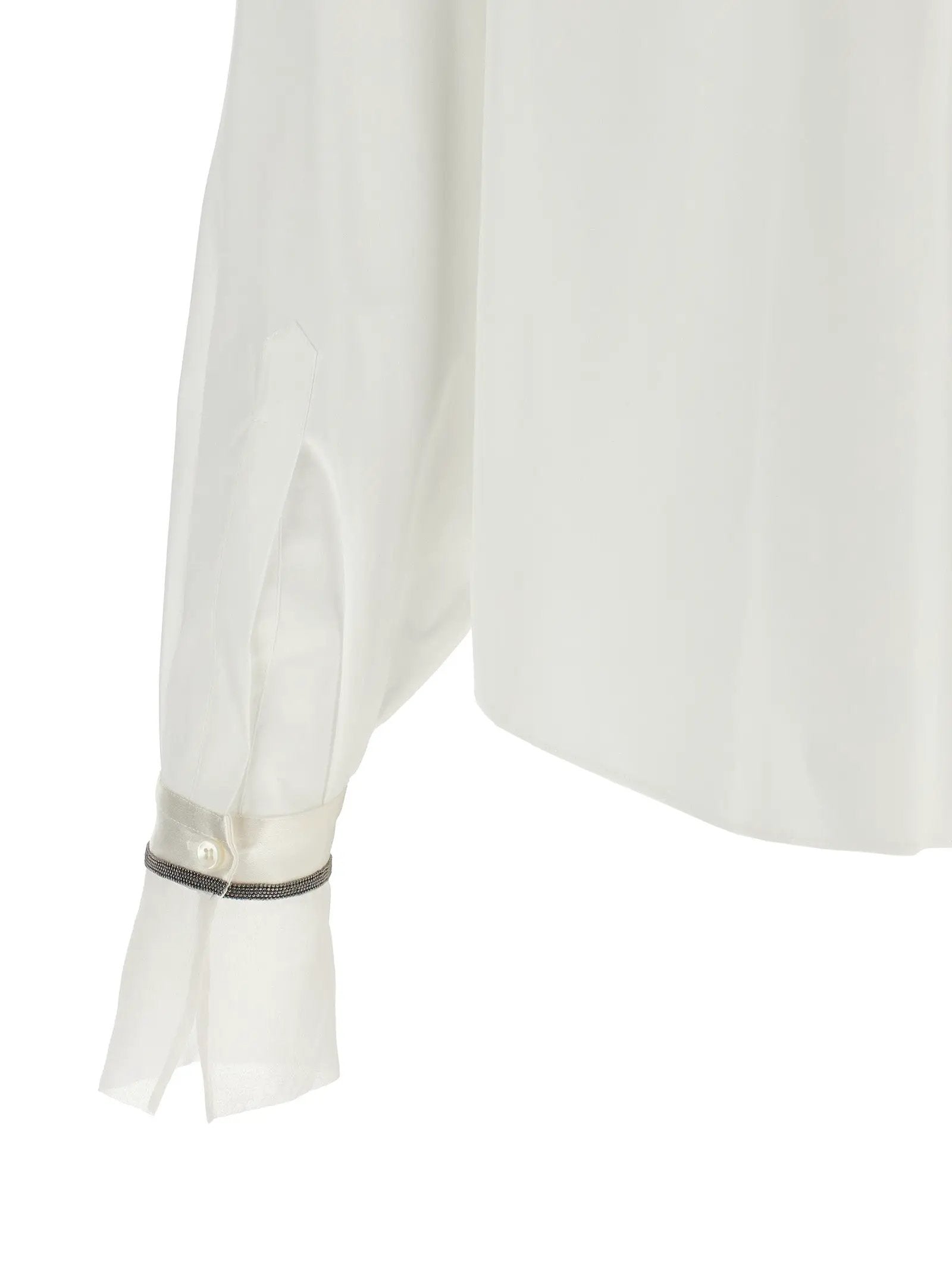 Brunello Cucinelli White Cotton Blouse