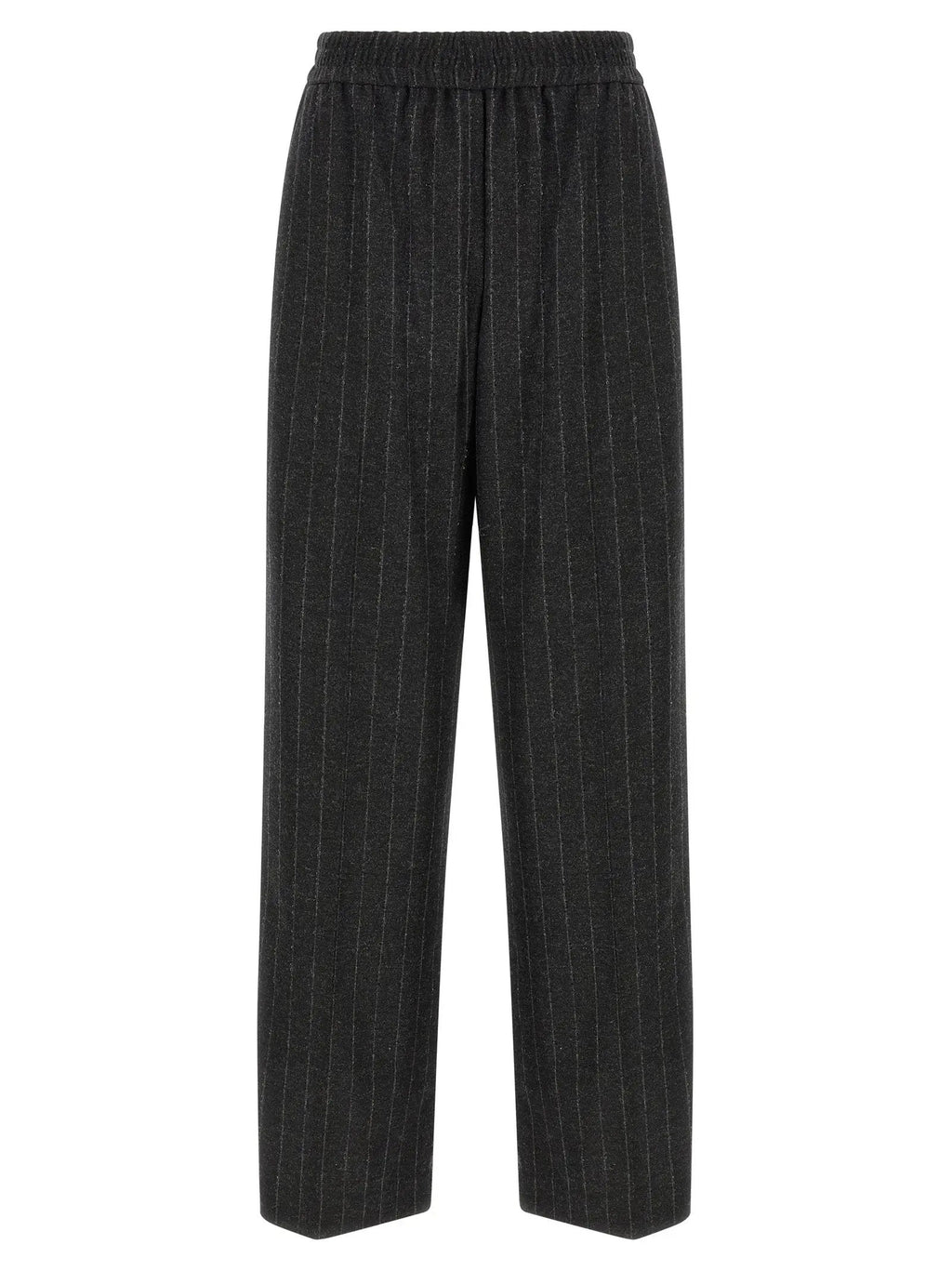 Brunello Cucinelli Gray Virgin Wool Casual Pants
