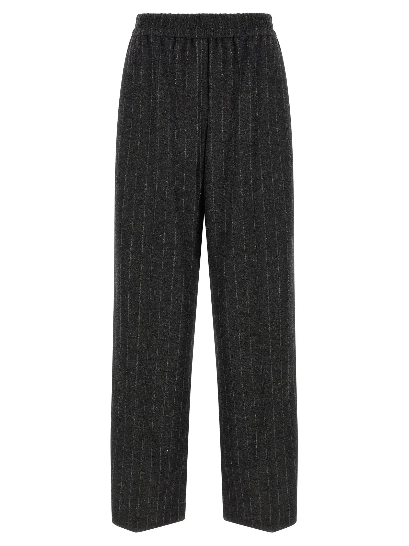 Brunello Cucinelli Gray Virgin Wool Casual Pants