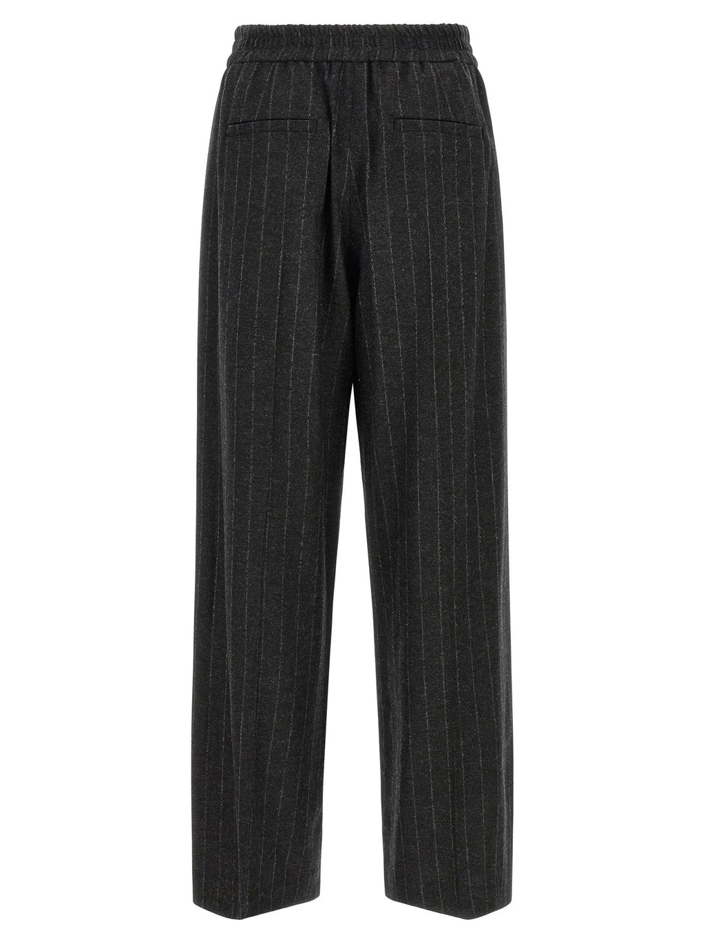 Brunello Cucinelli Gray Virgin Wool Casual Pants