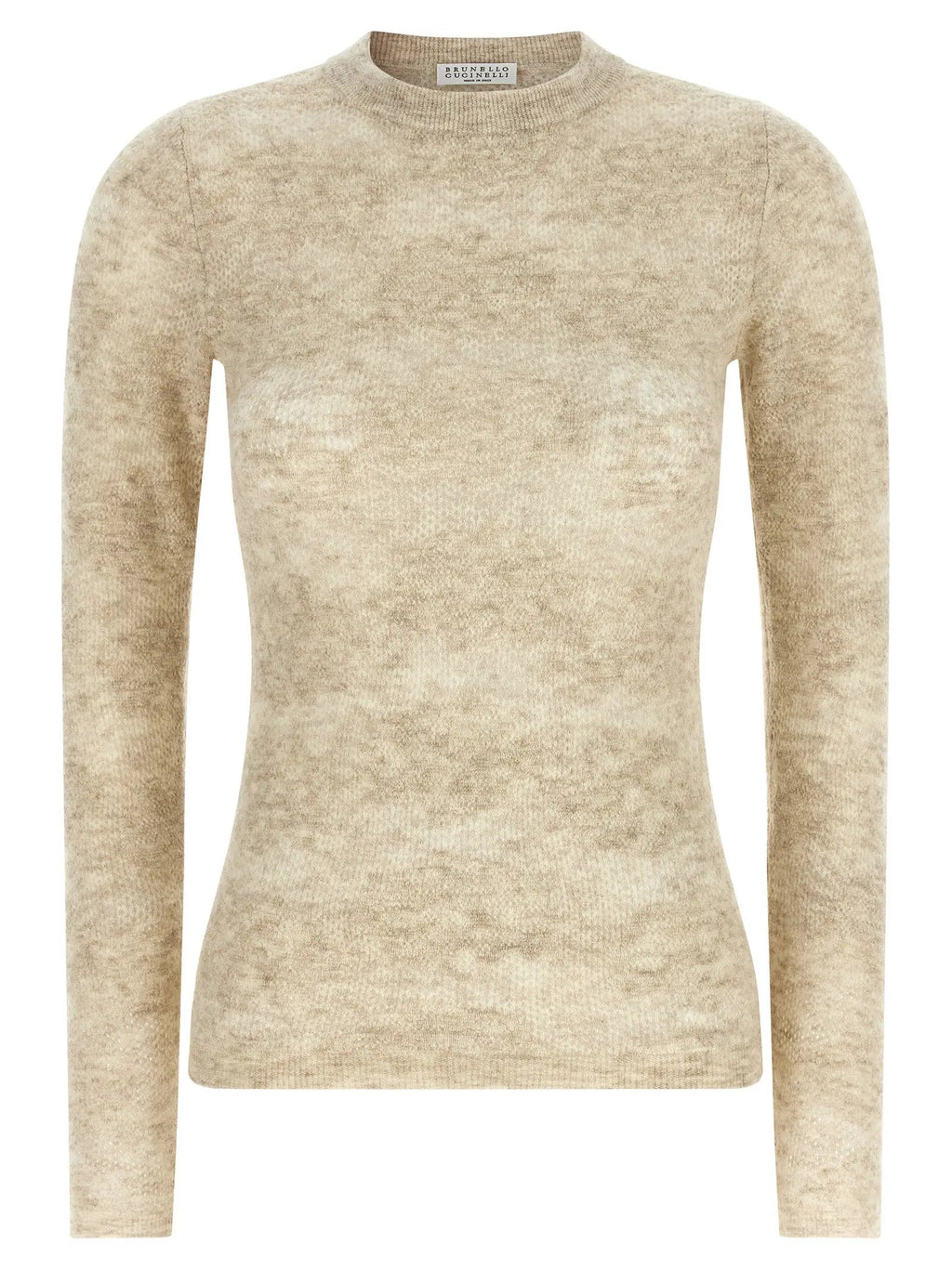 Brunello Cucinelli Beige Silk Cardigan