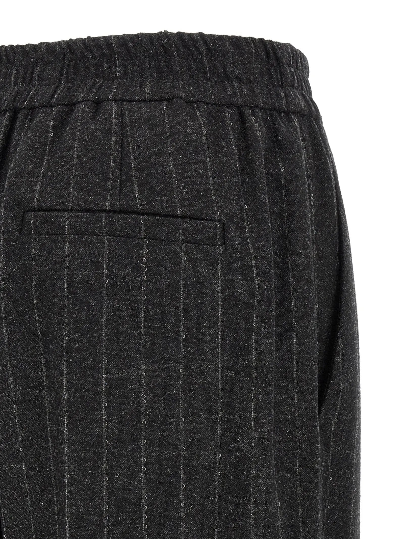 Brunello Cucinelli Gray Virgin Wool Casual Pants
