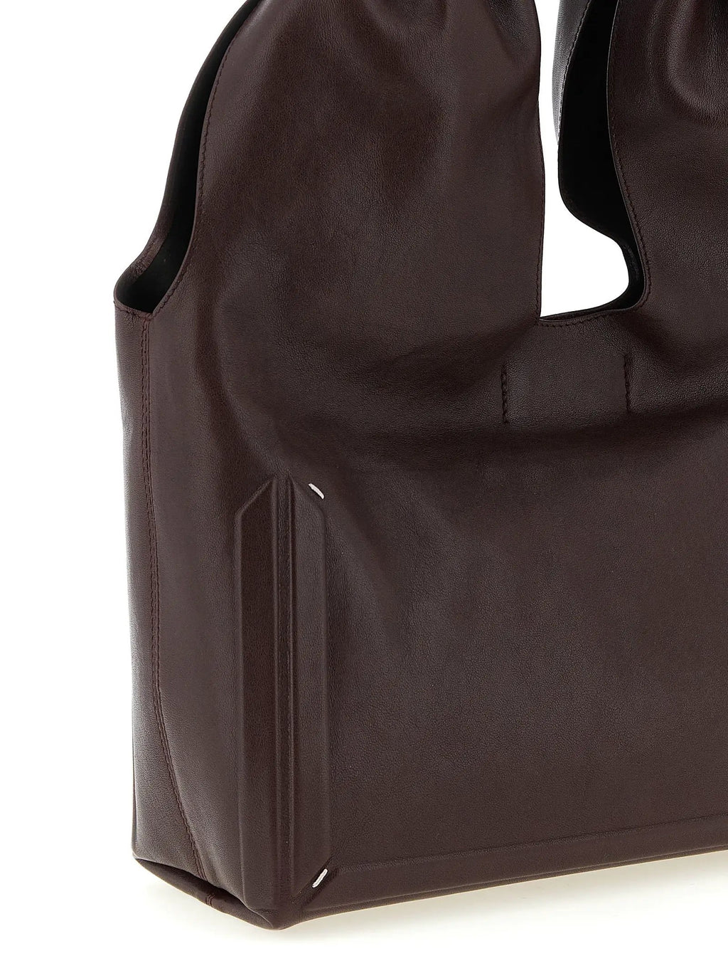 Maison Margiela Bordeaux Lamb Leather Shoulder Bag