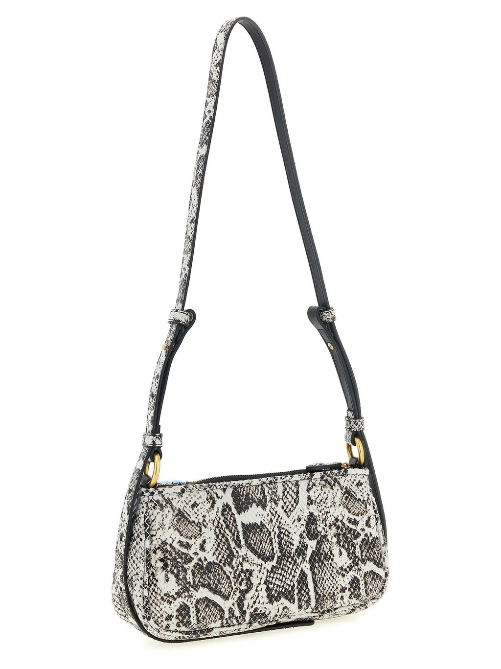 PINKO Gray Calfskin Crossbody Bag