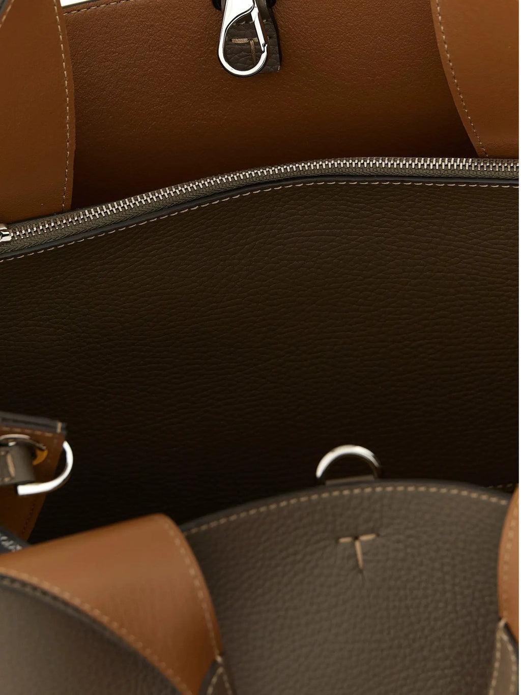 Tod's Gray Calfskin Handbag