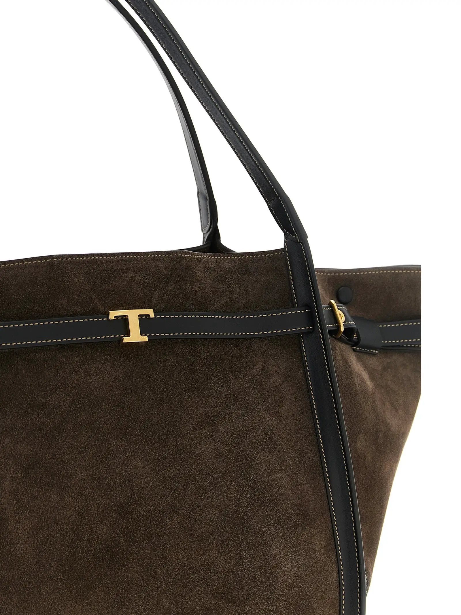 Sac cabas Tod's en veau marron
